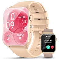 Smartwatch Feminino 1.91" Rosa: Chamadas, 100+ Esportes e Bateria Longa Duração - imagem 1