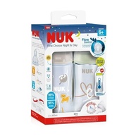 NUK Kit Mamadeiras Anticólica Dia e Noite 300ml com Indicador de Temperatura e Brilha no Escuro - imagem 2