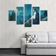Quadro Oração de Jesus no Monte das Oliveiras 110x65cm | Decore com Fé e Arte - imagem 2