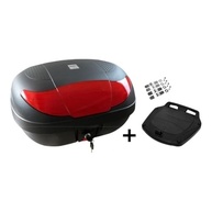 Baú Porta-Malas Moto 45L Vermelho Universal - Segurança e Estilo para Sua Viagem - imagem 3