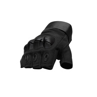 Luva Tática Militar Meio Dedo Verde: Segurança e Estilo para Airsoft e Paintball - imagem 1
