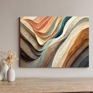 Quadros Decorativos Abstratos 130x90cm - Modernos e Prontos para Pendurar - imagem 5