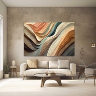 Quadros Decorativos Abstratos 130x90cm - Modernos e Prontos para Pendurar - imagem 2