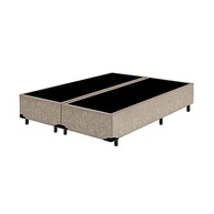 Base Box Queen Bipartida em Suede Bege - Design Moderno e Praticidade - imagem 2