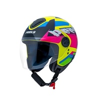 Capacete Peels Freeway Hype Aberto Amarelo Limão/Pink - Segurança e Estilo para Sua Moto - imagem 3