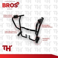 Protetor de Carenagem e Motor para Honda Bros + Farol de LED - Segurança e Estilo - imagem 4