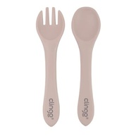 Kit Garfo e Colher de Silicone Rosa - Seguro e Ergonômico para Bebês - imagem 2