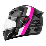 Capacete Mixs MX5 Super Speed 62 Cinza/Rosa: Segurança e Estilo para Sua Aventura - imagem 1