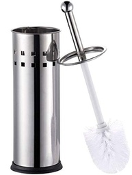 Escova Sanitária com Suporte em Aço Inox – Limpeza Higiênica e Durável para Banheiro - imagem 2