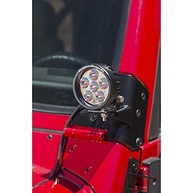 Rugged Ridge Kit Suporte Luz Jeep Wrangler TJ 97-06: Iluminação Robusta e Segura - imagem 3