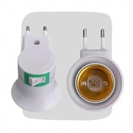 Kit 2 Soquetes Bocal E27 com Tomada e Chave Liga/Desliga - Versátil e Prático Bivolt Branco - imagem 4