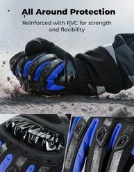 Luvas de Moto KEMIMOTO: Inverno Quente, Impermeável e com Tela Touch - imagem 4