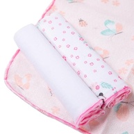 Kit Paninho de Boca Bebê 6 Unidades 100% Algodão 30x30cm - Maciez e Absorção para o Cuidado Diário - imagem 4