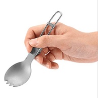 Colher Dobrável Leve para Viagens e Acampamentos – Ideal para Mochilão e Piqueniques - imagem 4