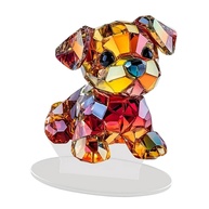 Enfeite de Cachorro Colorido 2D em Acrílico - Decoração Fofa para Mesa e Quarto - imagem 1