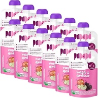 Kit 12 Papinha Orgânica Maçã e Ameixa Sem Açúcar 100g - Papapá - imagem 1