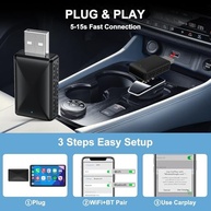 VCARLINKPLAY Adaptador CarPlay Sem Fio 2 em 1: Liberdade e Conexão Mágica no Seu Carro - imagem 5