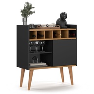 Aparador Buffet Florença - Design Retrô com Adega e Prateleiras para Sala de Jantar - imagem 1