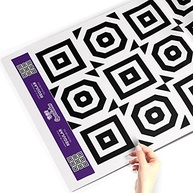 Adesivo para Azulejo Decorativo Preto e Branco 20x20cm | 24 Unidades com Manual e Espátula - imagem 5