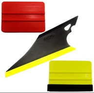 Kit 3 Espátulas Profissionais para Aplicação de Películas e Adesivos - Vermelho, Amarelo e Preto - imagem 1