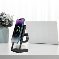 Carregador 3 em 1 Sem Fio: iWatch, AirPods e Celular - imagem 4