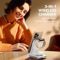 Carregador 3 em 1 Joyroom: iPhone, Apple Watch e AirPods - imagem 3