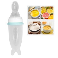 Conjunto Alimentador de Alimentos para Bebês com Colher de Silicone Segura e Mamadeira Integrada - imagem 5