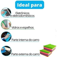 Kit com 10 Panos de Microfibra 25x25cm - Limpeza Multiuso, Alta Absorção, Lavável e Reutilizável - imagem 4