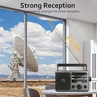 Rádio Portátil AM/FM com Alto-Falante Grande e Duas Fontes de Energia - imagem 3