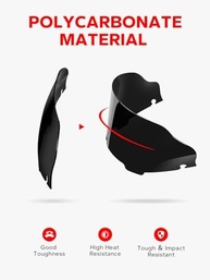 Para-brisa 6" Amazicha Preto para Harley Touring 1996-2013 - Estilo e Proteção - imagem 5