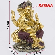 Estátua Ganesha Decorativa - Simbolo de Sabedoria e Prosperidade para Ambientes Zen - imagem 3