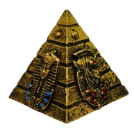 Estatueta Miniatura Pirâmide Egípcia - Decoração com Simbolismo e Estilo para Escritório e Ambientes - imagem 1