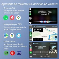 Adaptador CarPlay 2 em 1: Android Auto e iPhone Sem Fio - Plug & Play Estável - imagem 5