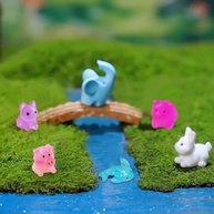28 Peças de Esculturas de Animais em Miniatura - Estatuetas de Resina para Decoração e Jardim de Fadas - imagem 3
