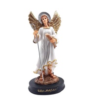 Imagem do Anjo São Rafael em Resina 20 cm - Escultura com Acabamento Premium e Pintura Manual - imagem 1