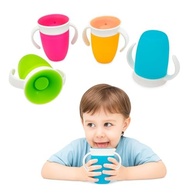 Copo Antivazamento 360° Infantil 200ml Azul - Treinamento Bebê com Alça BPA Free e Silicone Inteligente - imagem 3