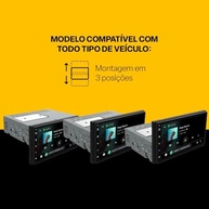 Central Multimídia Receiver 6.8" Full Touch: Apple CarPlay, Android Auto e Bluetooth - PS01AC - imagem 5