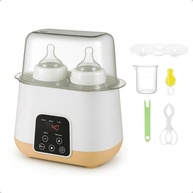 Aquecedor e Esterilizador de Mamadeiras Digital com Display LED - 2 Garrafas, Controle de Temperatura e Design Moderno - imagem 1