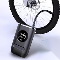 Calibrador e Bomba de Ar Portátil: Compressor USB-C para Pneus de Bike, Moto e Carro - imagem 1