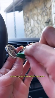 Clipe Aromatizador Mandala Carro: Difusor Aromaterapia com Óleo Essencial e Essência - imagem 3