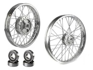 Par de Aros de Roda 4mm Reforçados para Honda CG Fan/Titan 150 com Freio a Disco e Rolamentos - imagem 1