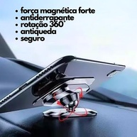 Suporte Veicular Magnético Articulado para Celular - Navegação Segura e Versátil no Painel - imagem 4