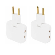 Kit 2 Adaptadores de Tomada Articulado Flexível 3 Saídas 10A - Organize e Amplie suas Conexões! - imagem 1