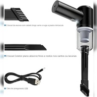 Aspirador de Pó Portátil Premium 120W: Limpeza Poderosa e Sem Fio para Seu Carro! - imagem 5