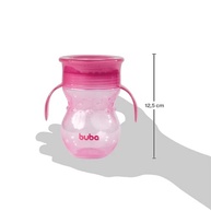 Copo 360º com Alça Rosa da Buba - Seguro, Atóxico e Antivazamento - imagem 4