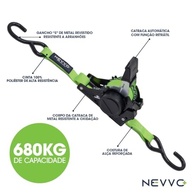 Cinta de Carga Catraca Automática Retrátil NEVVO 3.6M - Segurança e Praticidade para Sua Carga! - imagem 5
