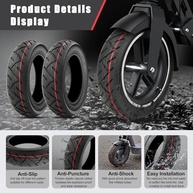 Pneu 10x2.50 Tubeless para Ninebot Max G30/F40: Borracha Durável e Autoreparável - imagem 4