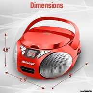 Magnavox Boombox MD6924: Som Portátil com CD, Rádio AM/FM e Entrada AUX - imagem 5