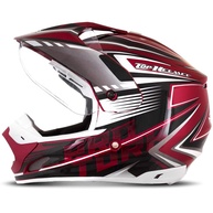 Capacete Pro Tork TH1 Vision Adventure Vermelho/Branco - Segurança e Estilo para sua Aventura - imagem 1