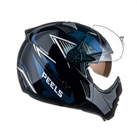 Capacete Peels Mirage Living Preto Brilhante e Azul: Segurança e Estilo para Sua Moto - imagem 3